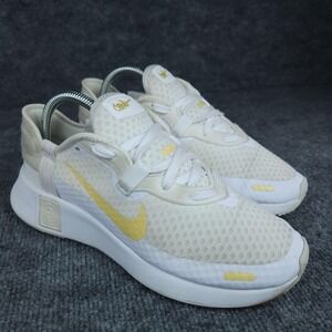 Nike Reposto Shoes Womens Size 8.5 White Yellow Mesh Running Casual CZ5630-106